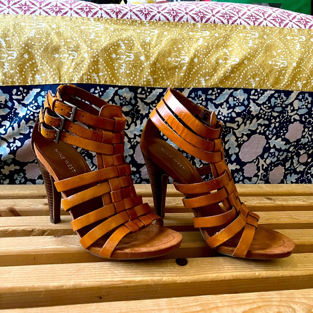 Nice West Caged Heel with Buckles